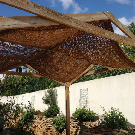 Coconut sail on pergola