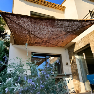 Toile d'ombrage en fibre de coco naturelle