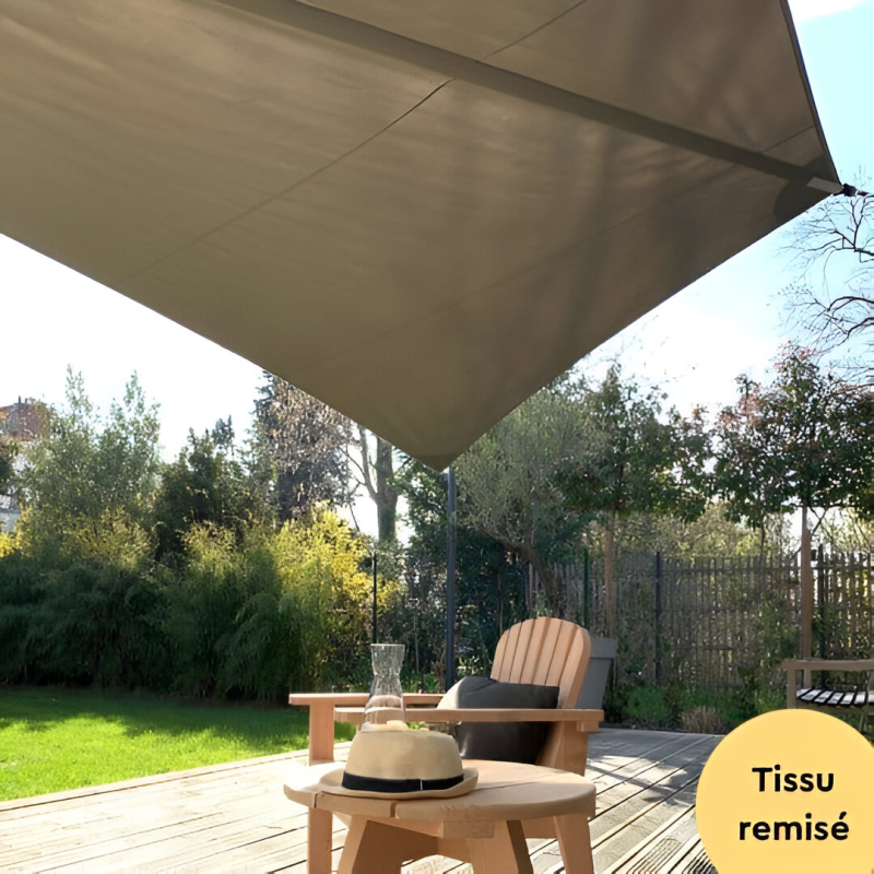 Voile d'ombrage à enrouleur en destockage