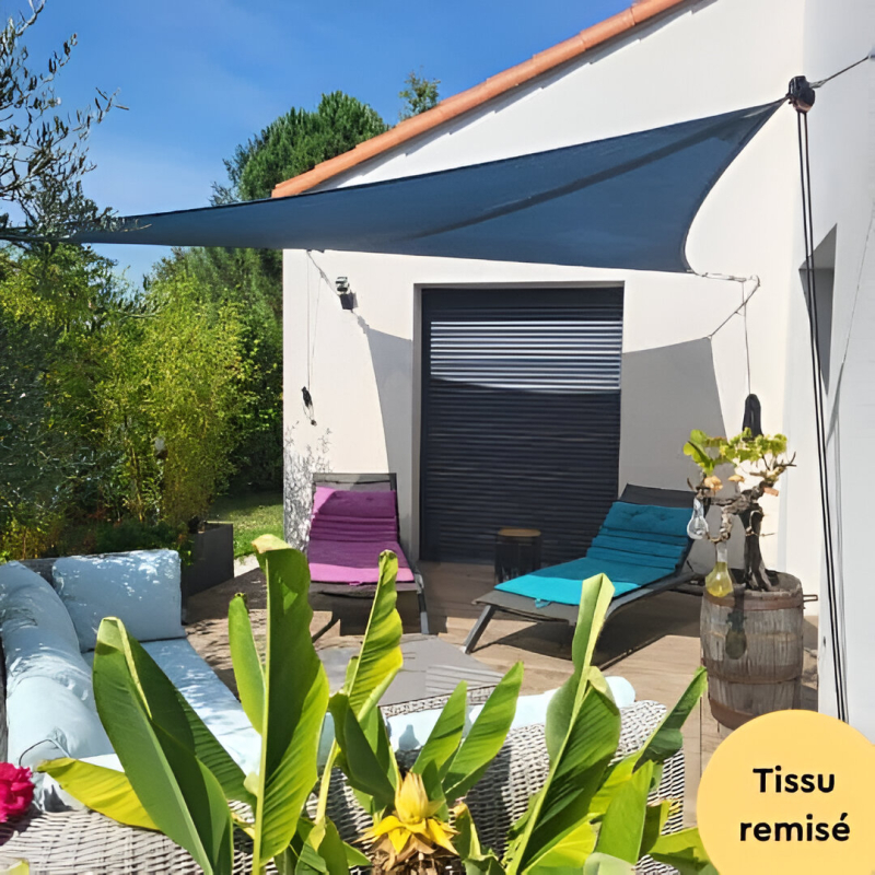 Voile à enrouleur ajourée couleur ciel