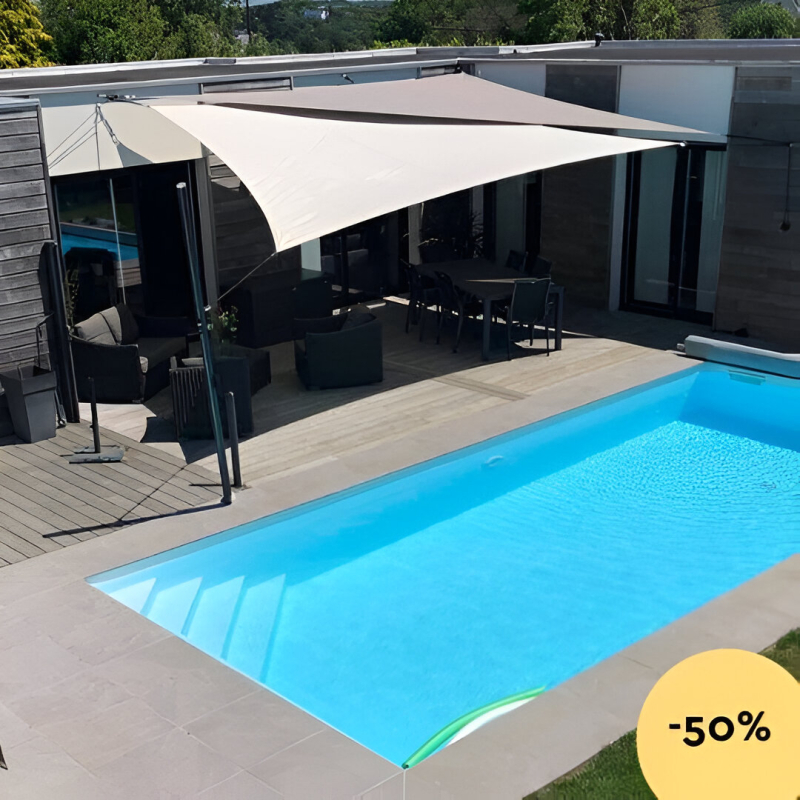 Voile d'ombrage déperlante