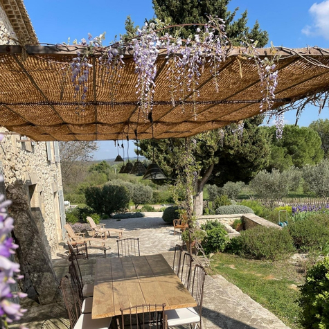 Toile coco pour pergola