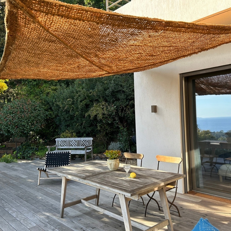 Voile d'ombrage coco sur mesure